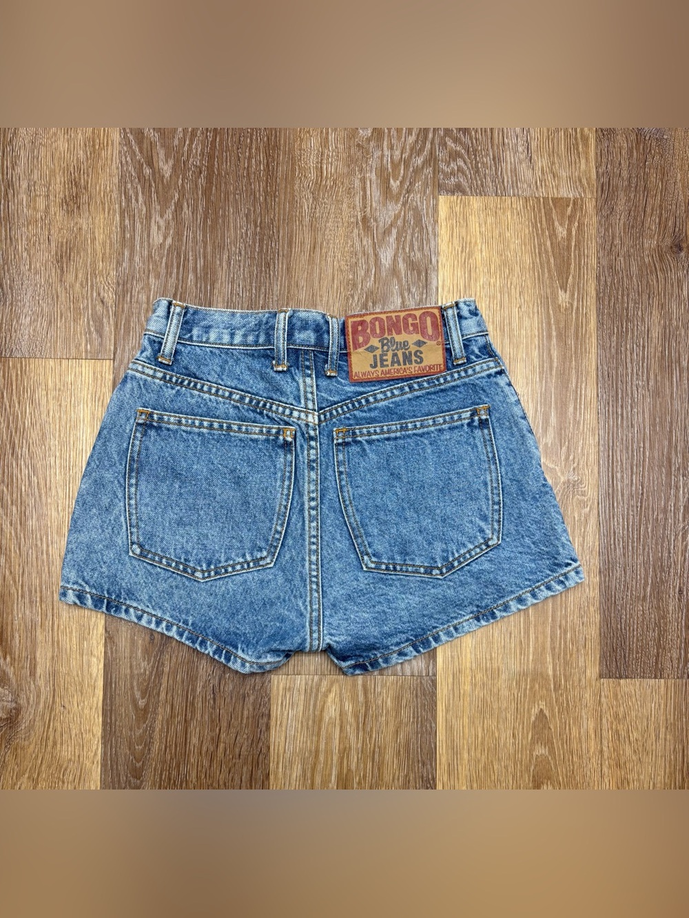 BONGO Light Blue Denim High-Rise Jean Shorts